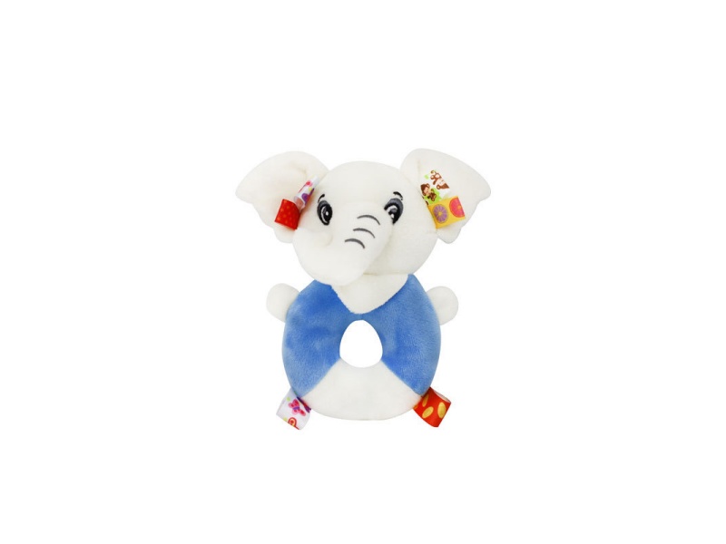 Bb Called The Blue Elephant Baby Soothing Plush Hand-Cranked Ring