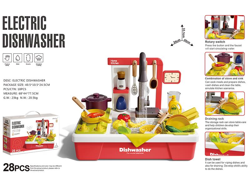 Electric Dishwasher 28pcs