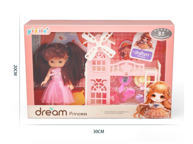 A 6-Inch Girl Playing House