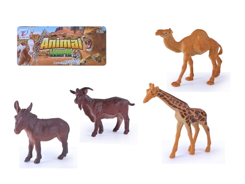 Solid Simulated Animal 4Pcs