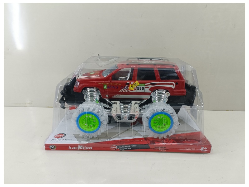 Transparent Wheel  Friction Car (With Lights And Music)