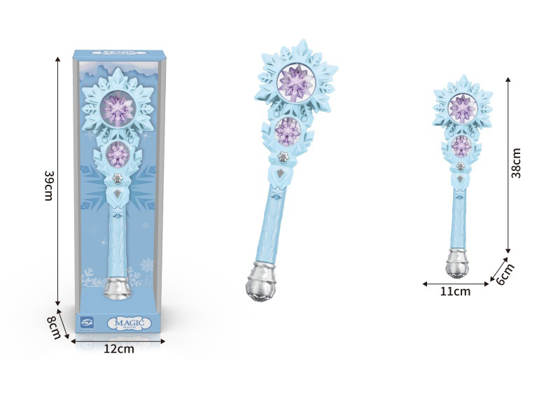 Ice And Snow Electric Double-Rotation Magic Wand (Real Color Version)