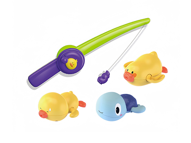 Magnetic Fishing Toy Set + Wind Up Animals