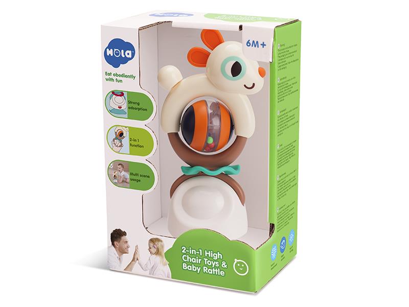 Naughty Rabbit 2 In 1 High Chair Toys & Baby Rattle