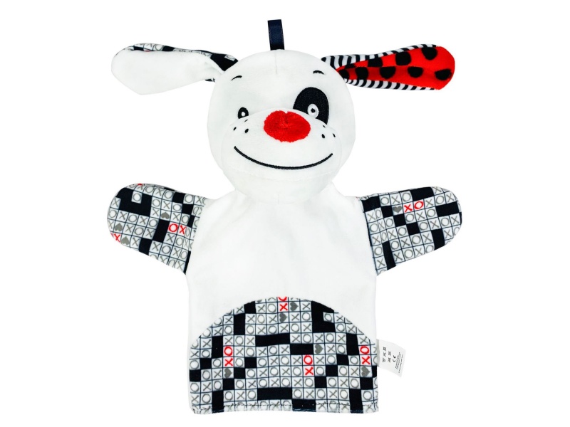 Little White Dog Baby Soothing Plush Hand Doll