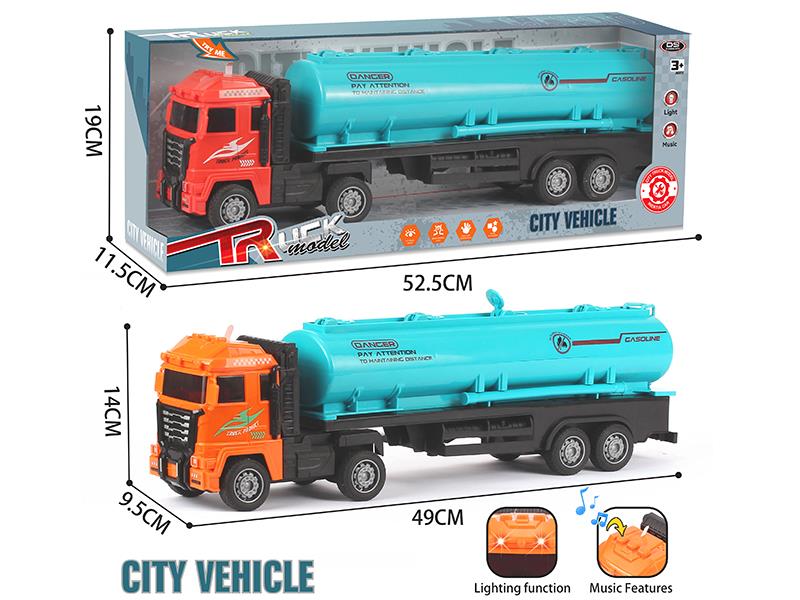 Outsize Friction Oil Tank Truck With Lights