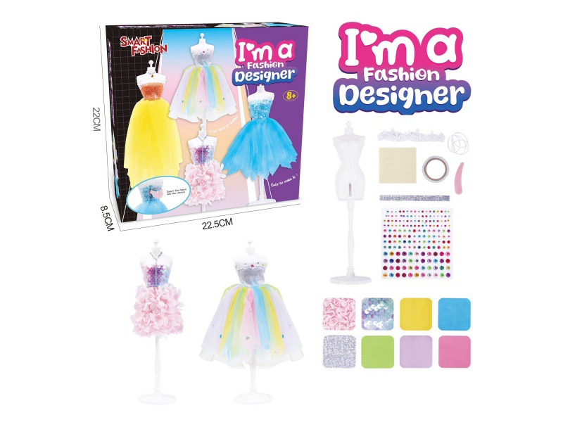 Two Sets Of Diy Handcrafted Fashionable Clothing Design Sets For Girls