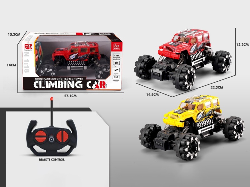 1:18 Graffiti Remote Control Climbing Car