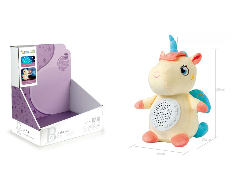 12-Key Soothing Projection Plush (Unicorn)