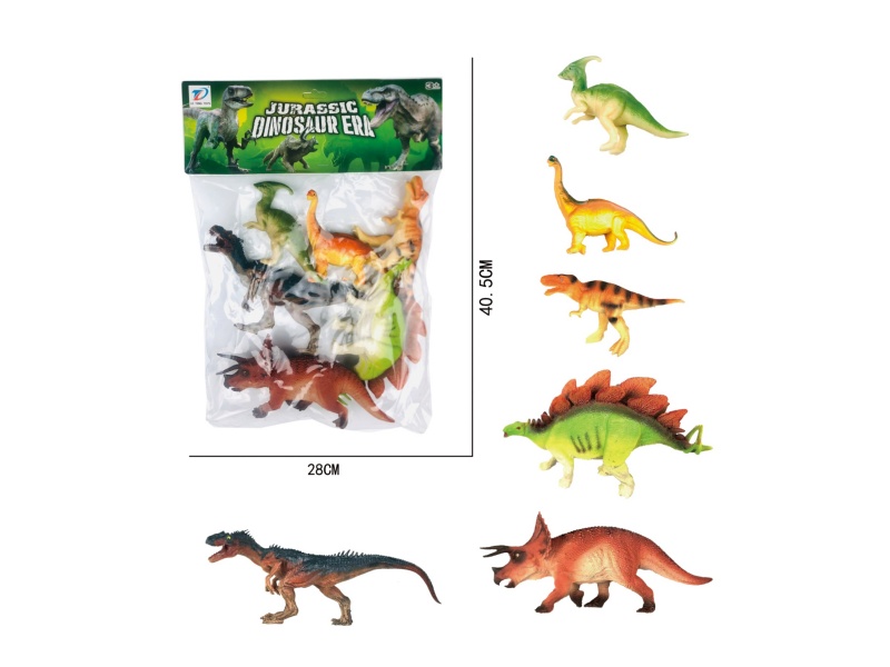 Pvc Simulation Dinosaur 6Pcs