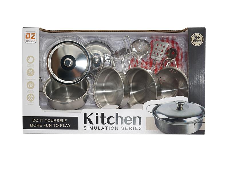 Stainless Steel Tableware Toys With Glove