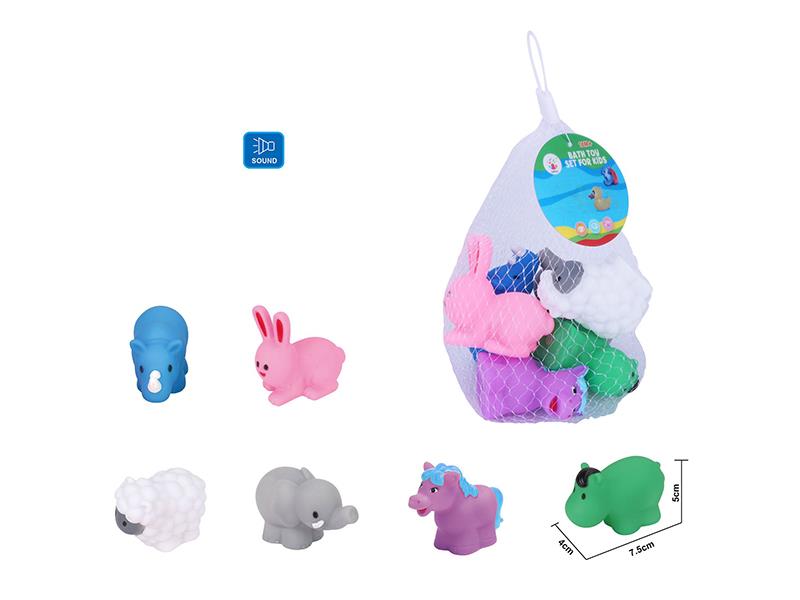 Cute Animals Kids Bath Toy Set