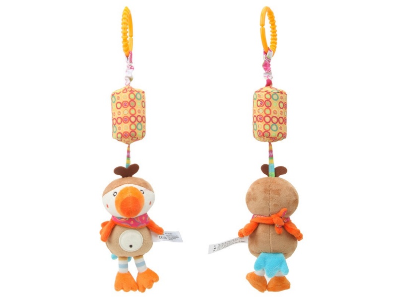Baby Sound Bird Plush Bell Pendant