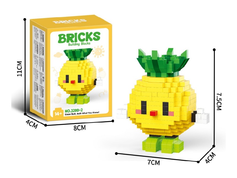 Building Blocks: 328 Pcs Of Pineapple