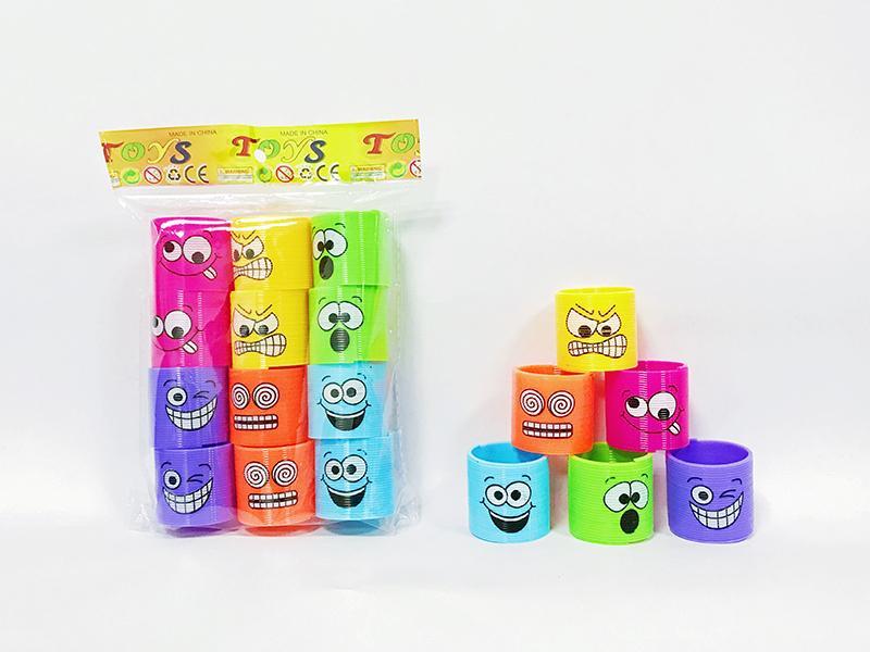 Strange Face Expression Rainbow Circle