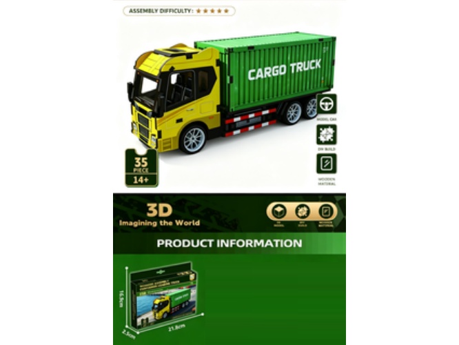3D Jigsaw Puzzle Series: Container truck