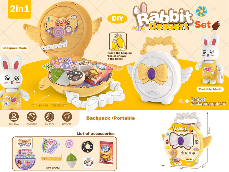 Rabbit Dessert Set Storage Bag