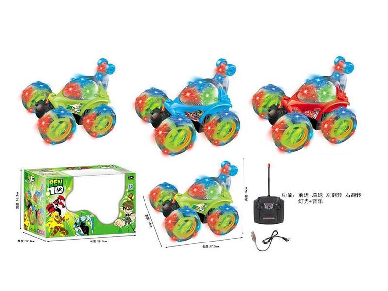 4-Channel Remote Control Stunt Car(Colorful Lights + Music)