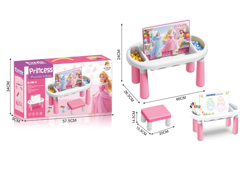 Diy Princess Puzzle Drawing Board Table