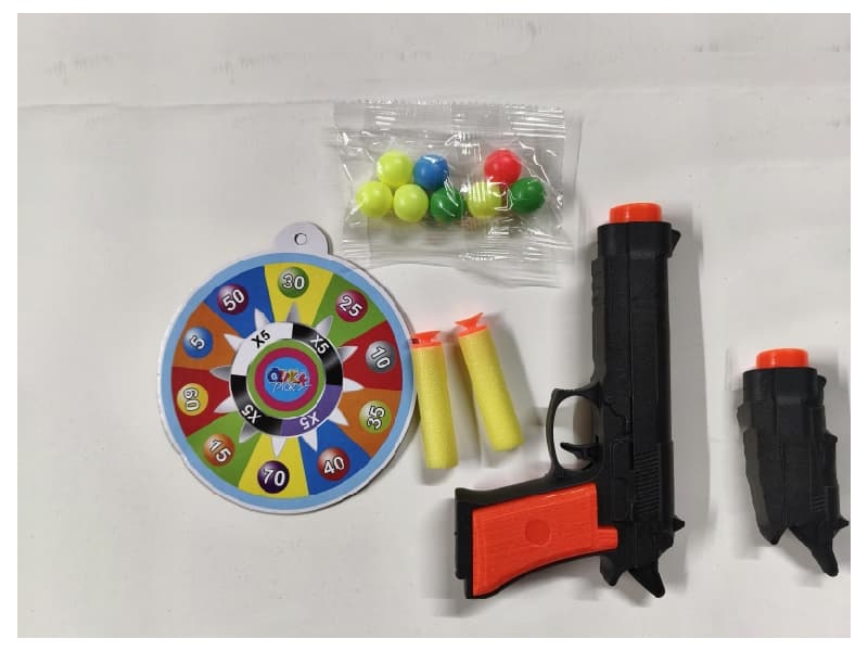 Solid Color EVA. Table Tennis Gun With Target