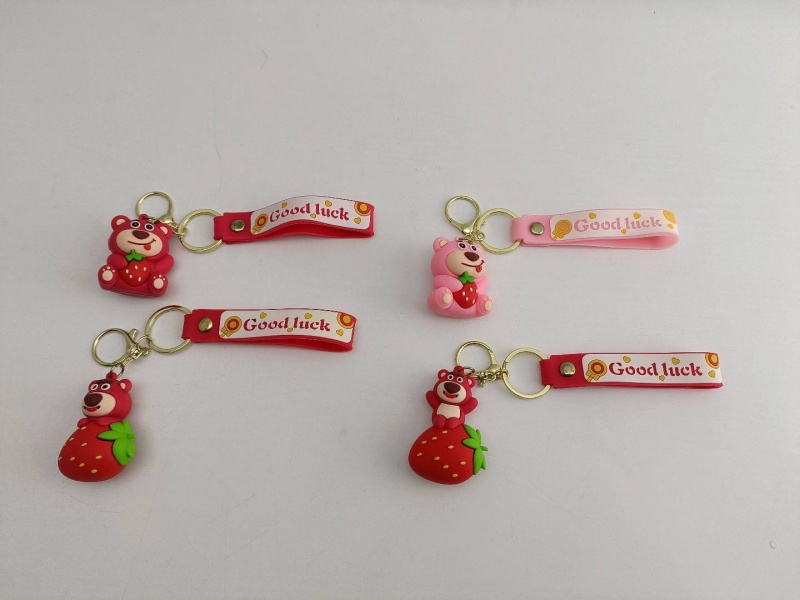 Strawberry Bear Keychain