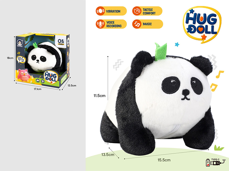 Panda Vibration Music Doll