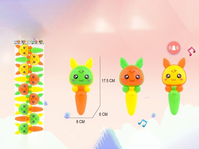 Carrot Rabbit Bell Ringing (9 Pieces/Bag)