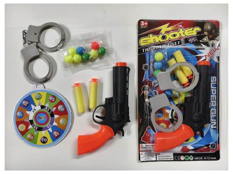 Solid Color EVA. Table Tennis Gun With Handcuff Target