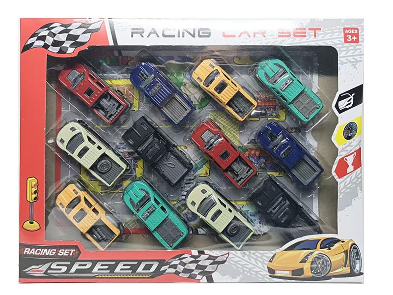 12pcs Slide Alloy Cars