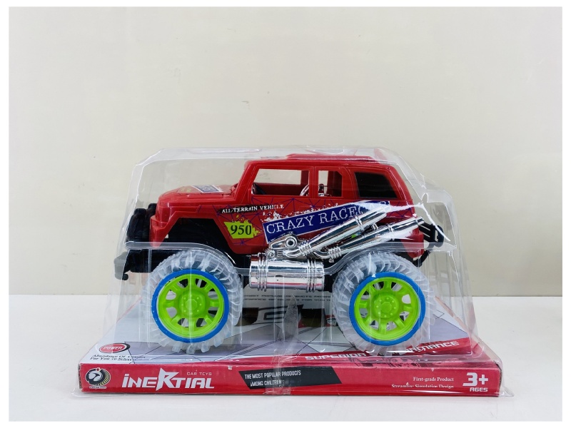 Transparent Wheel  Friction Car (With Lights And Music)