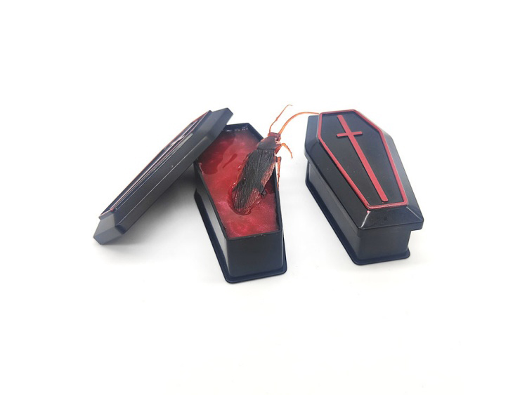 Slime Coffin Halloween Snot Paste Prank Toy Cockroach
