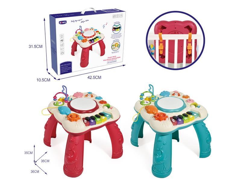 Ocean World Early Education Learning Table - Dynamic Music Drum