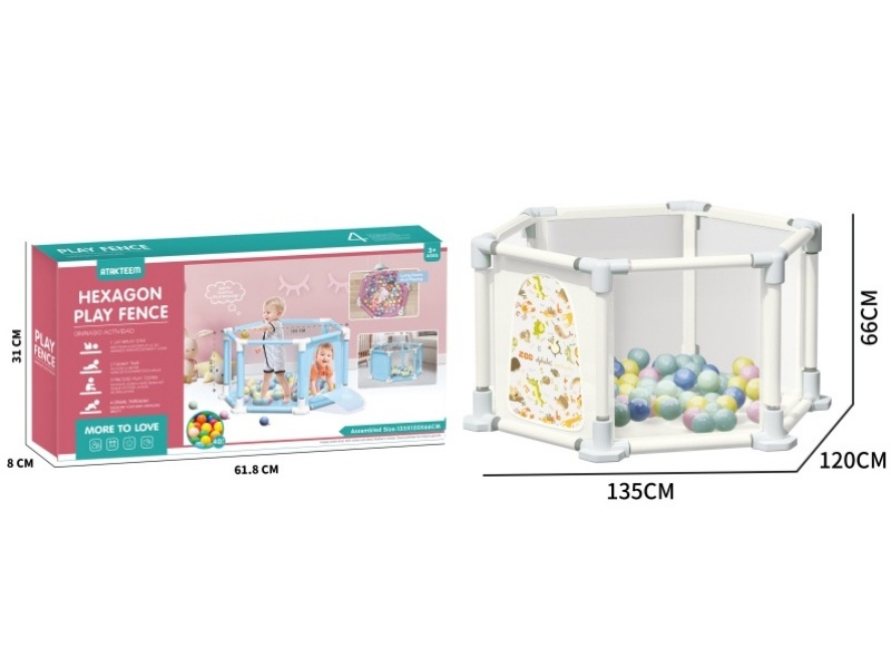 Cartoon Hexagonal Fence Toy