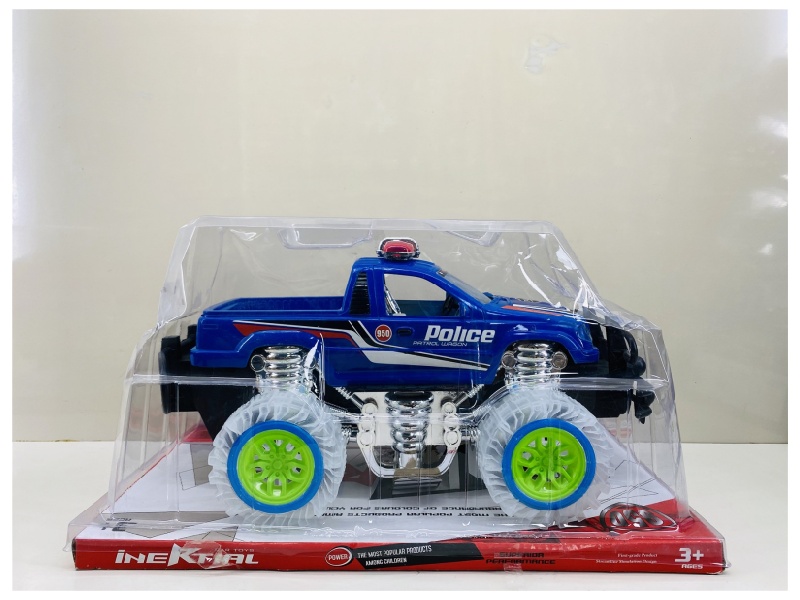 Transparent Wheel  Friction Car (With Lights And Music)