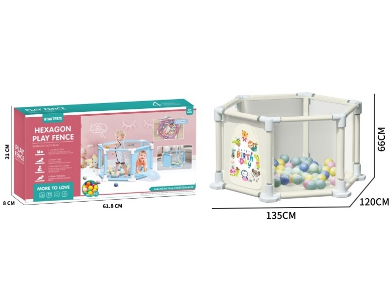 Cartoon Animals Hexagonal Fence Toy