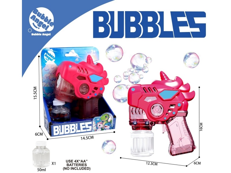The New Unicorn Bubble Gun Comes With A Light