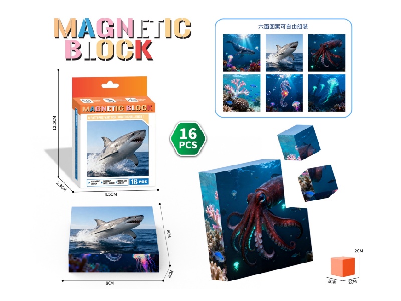 Underwater World Magnetic Cube Puzzle