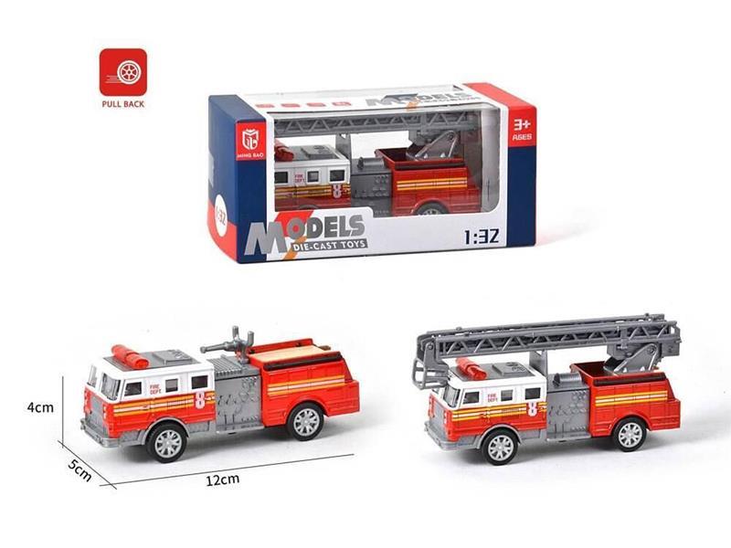 1:32 Pull Back Alloy Fire Engine