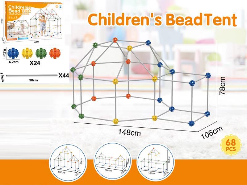 DIY Versatile Building Blocks Tents 68PCS