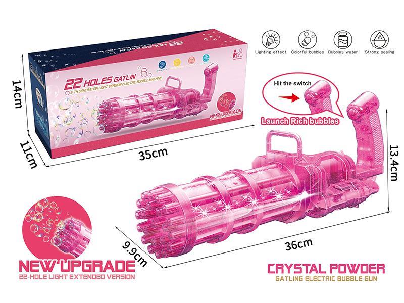 22 Holes Gatlin B/O Bubble Machine