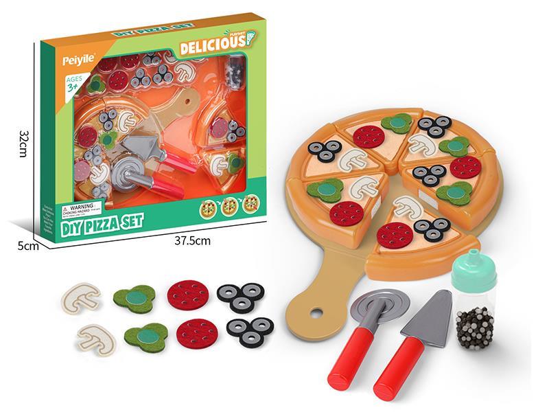 Fabrics Play House Game DIY Pizza Set