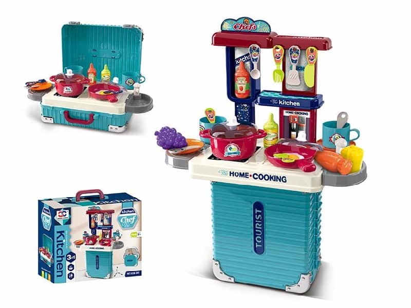 Kitchen Cooking Play Set Suitcase