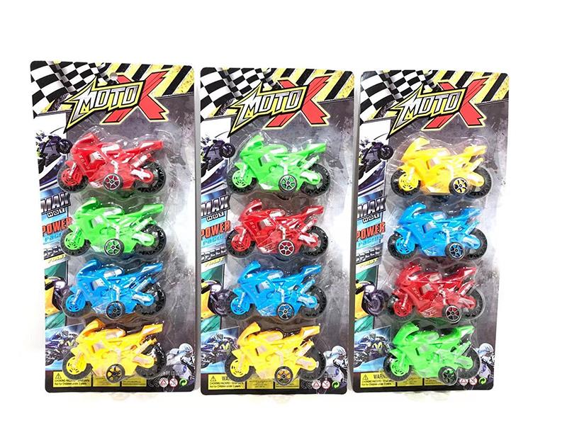 Pull Back Motorcycles 4PCS