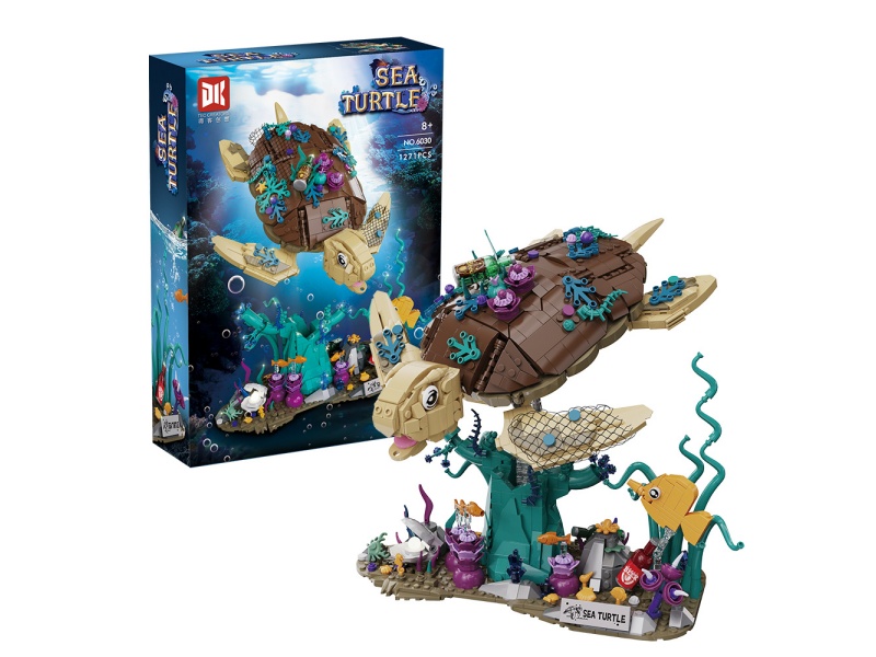1,271 Pieces + Of Big Turtle Building Block Puzzle Assembly Toys