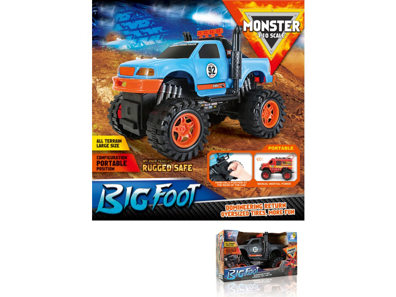1:10 Fire Wheel Pickup Truck Inertia Vehicle