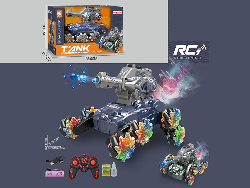 Remote Control Eight Wheel Drift Stunt Water Bomb Tank