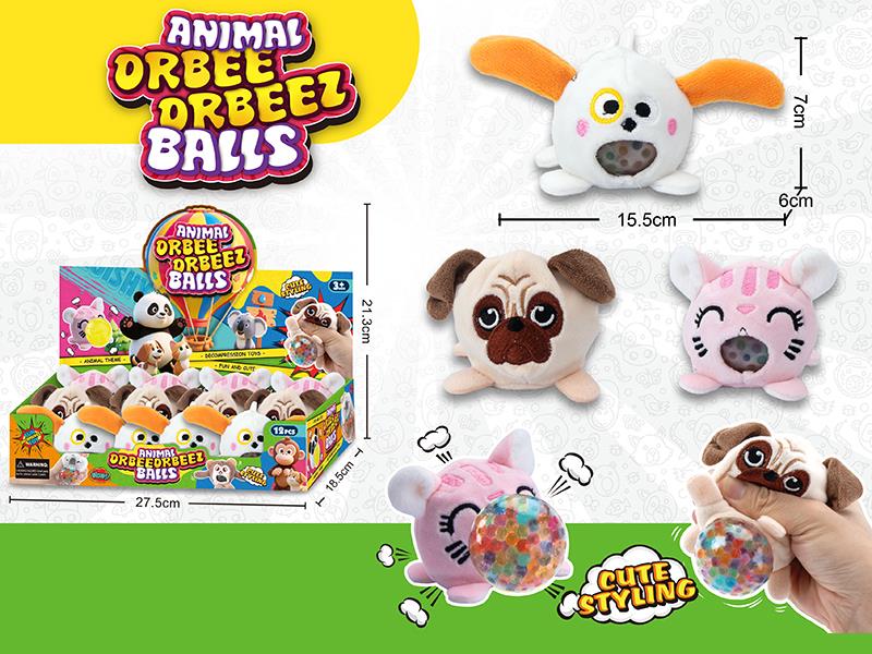 Plush Cartton Animal Orbeeorbeez Balls 12pcs