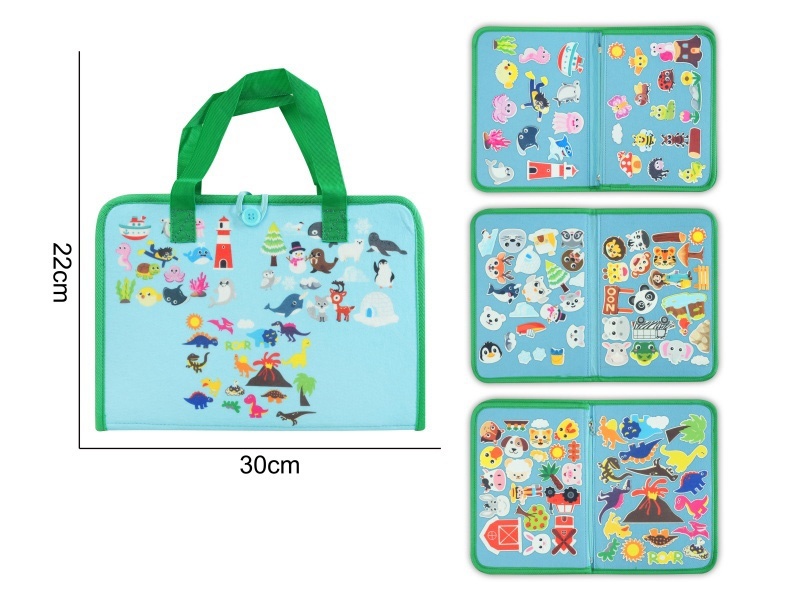 Montessori Early Childhood Education And Intelligence Development - Felt Busy Board Animal Hand-Held