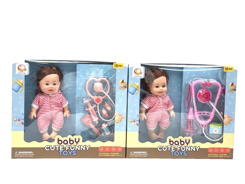 Two Sets Of 10-Inch Plush Toys And Medical Devices Are Mixed Together