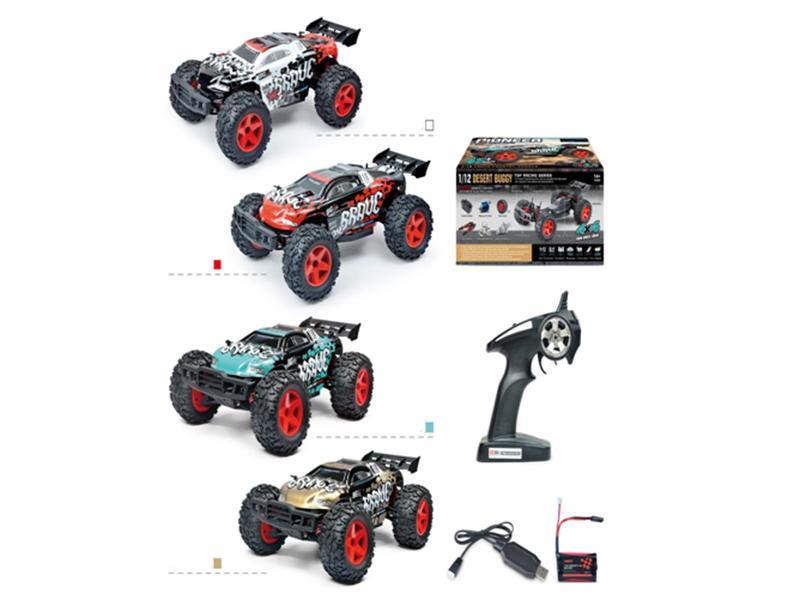 1:12 ratio 2.4 GHz all-wheel-drive model car with betteries